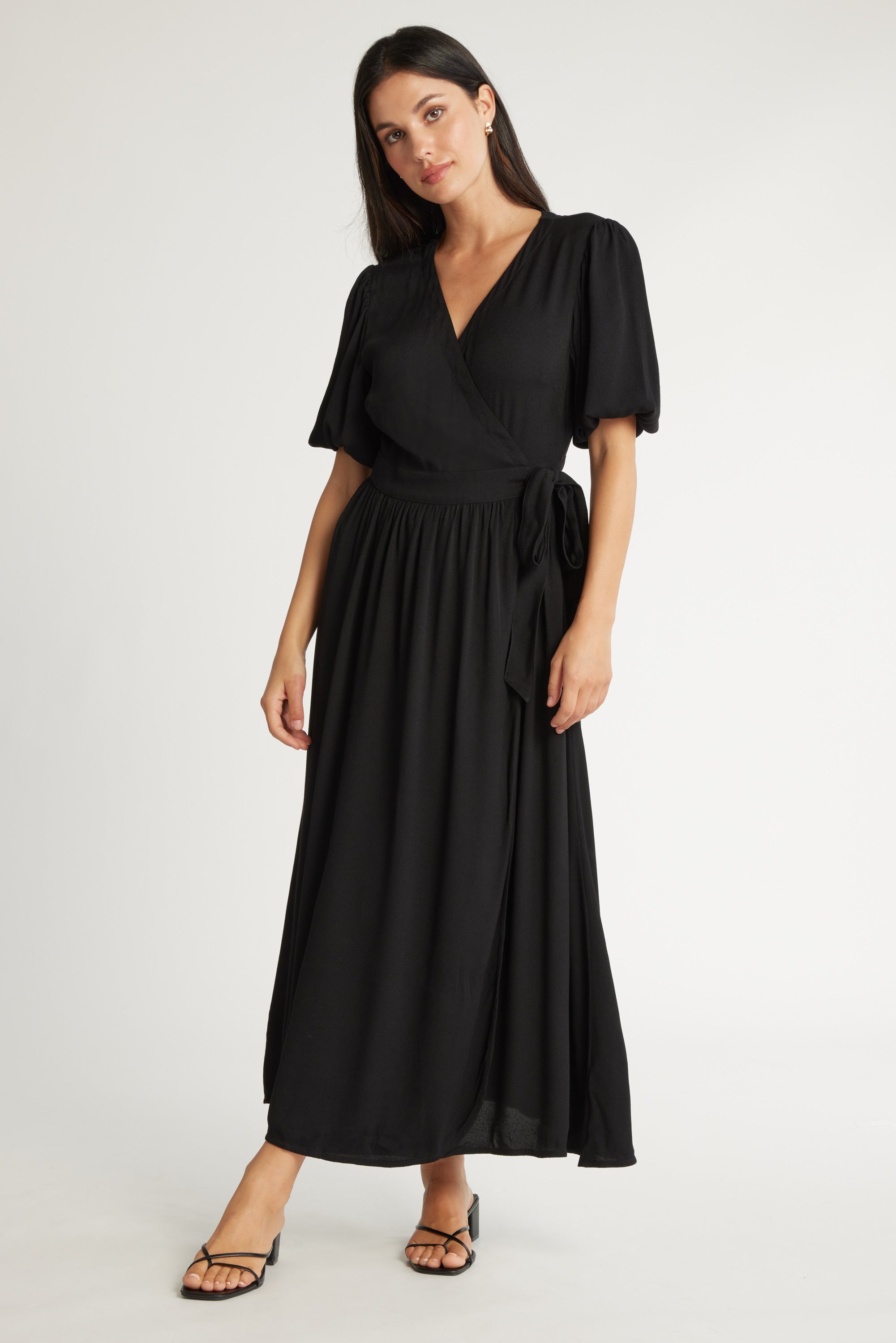 Shop The Perfect Wrap Dress (Black) | Max Shop The Perfect Wrap Dress (Black) | Max