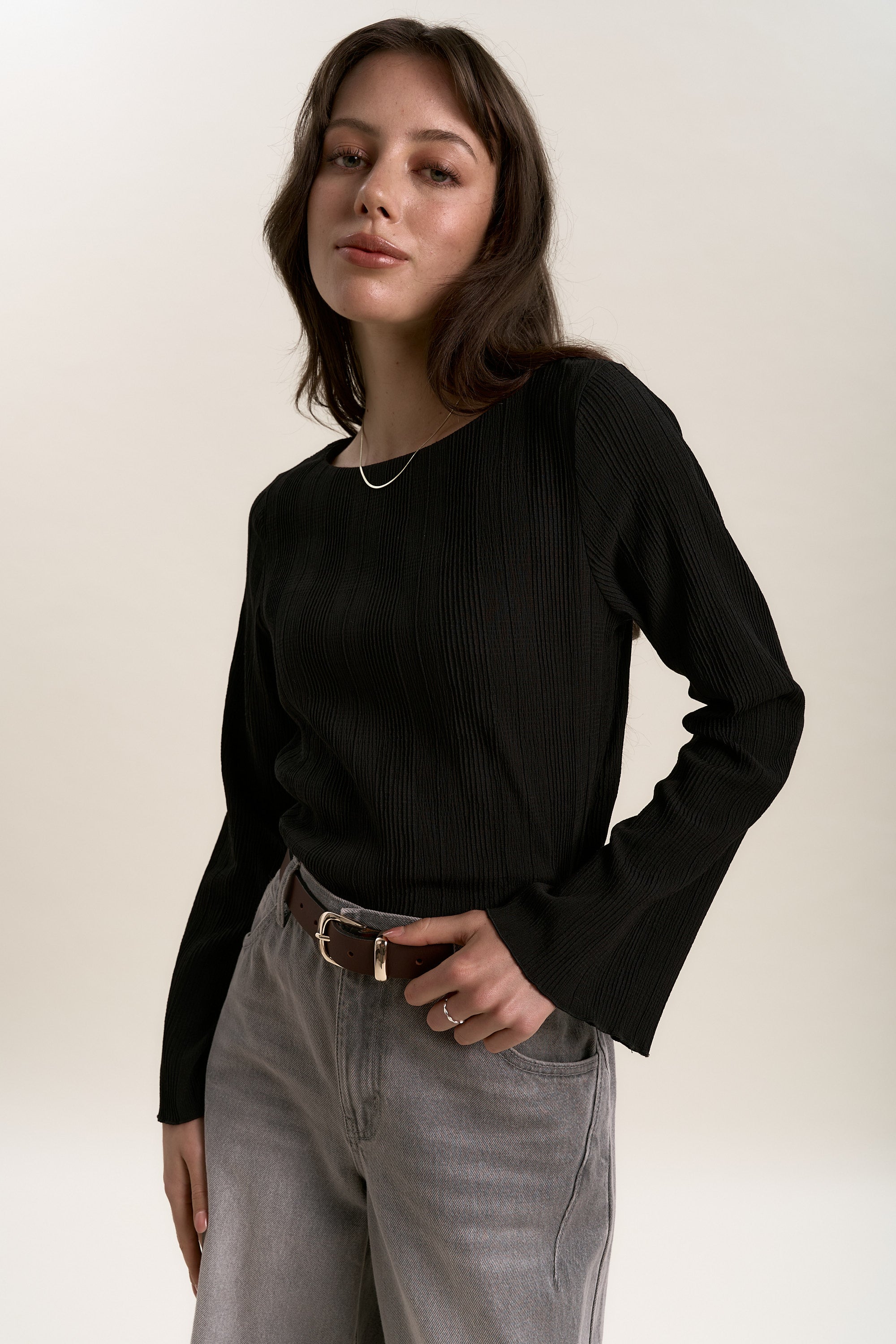Shop The Boatneck Tee (Black) | Max