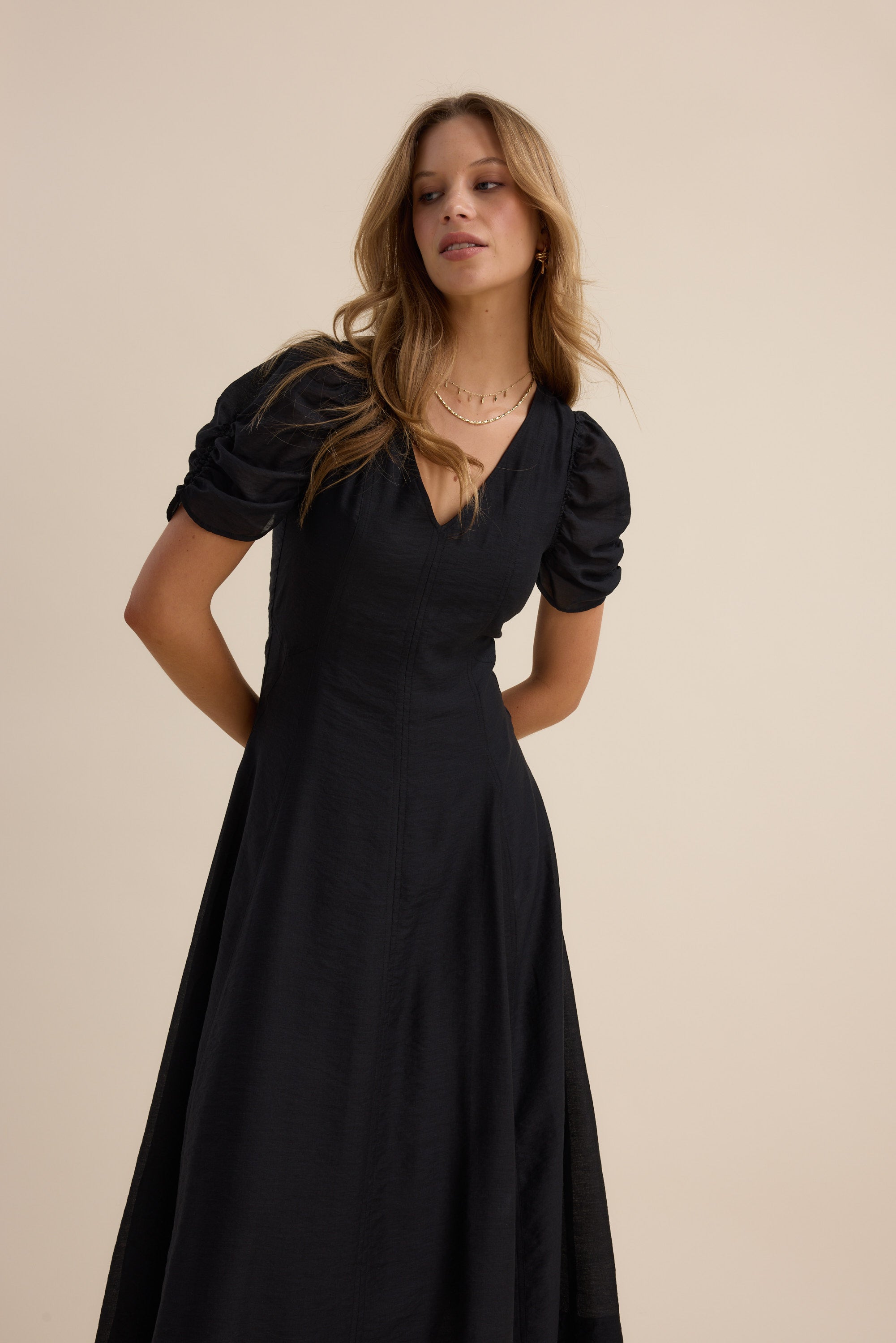 Shop The Everyday Flared Dress (Black) | Max Shop The Everyday Flared Dress (Black) | Max