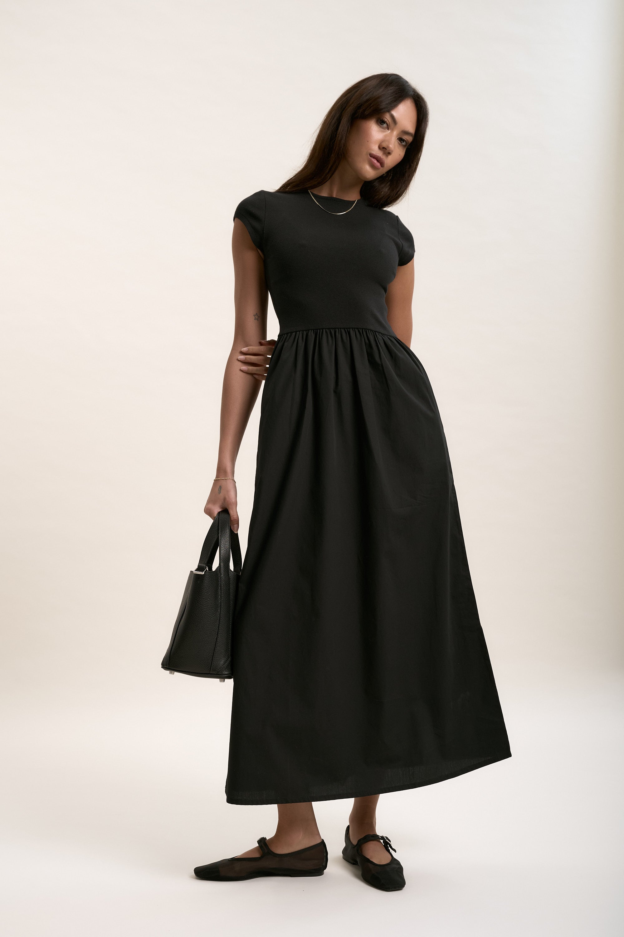 Shop The Cap Sleeve Dress (Black) | Max Shop The Cap Sleeve Dress (Black) | Max