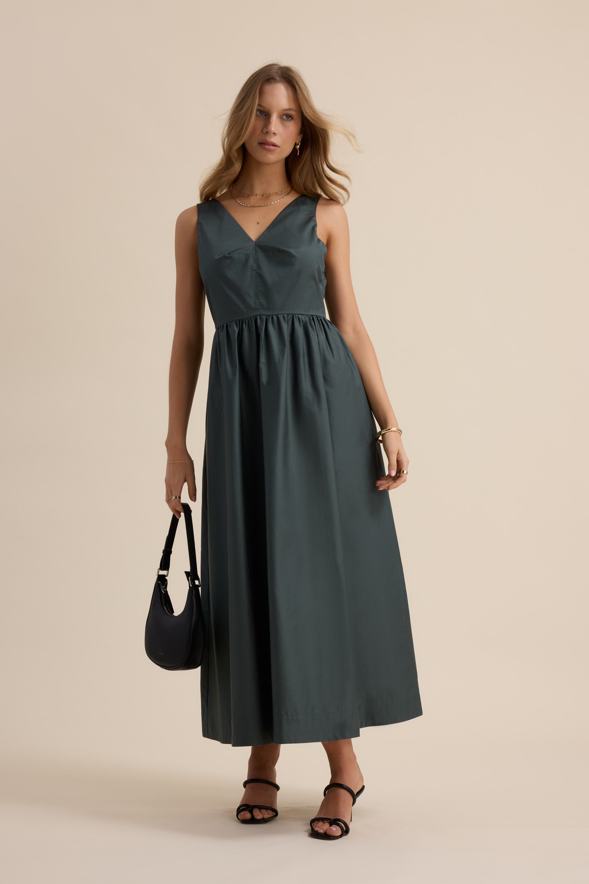 Carolyn V Neck Dress