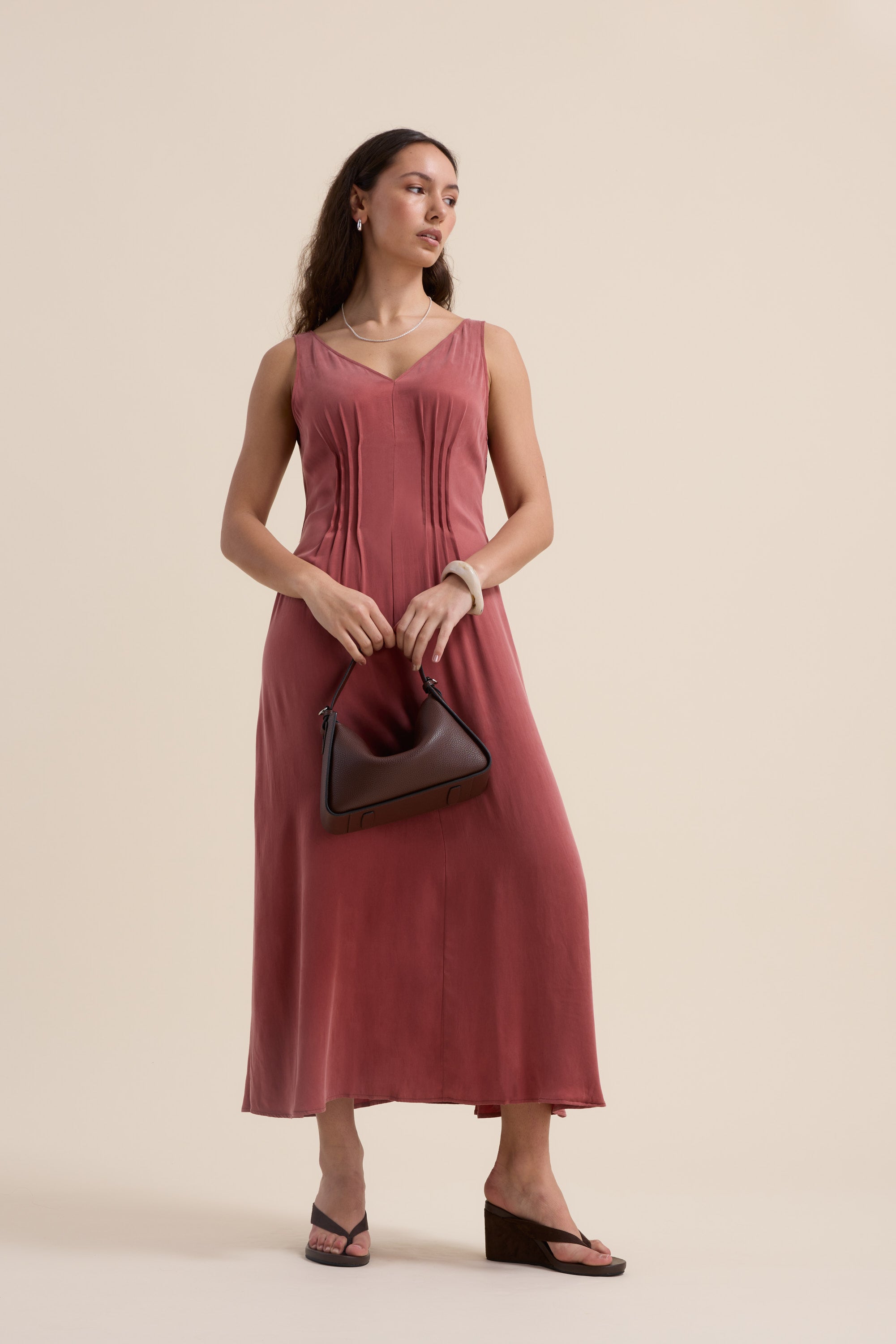 pink dress max Poplin tunic dress, pink