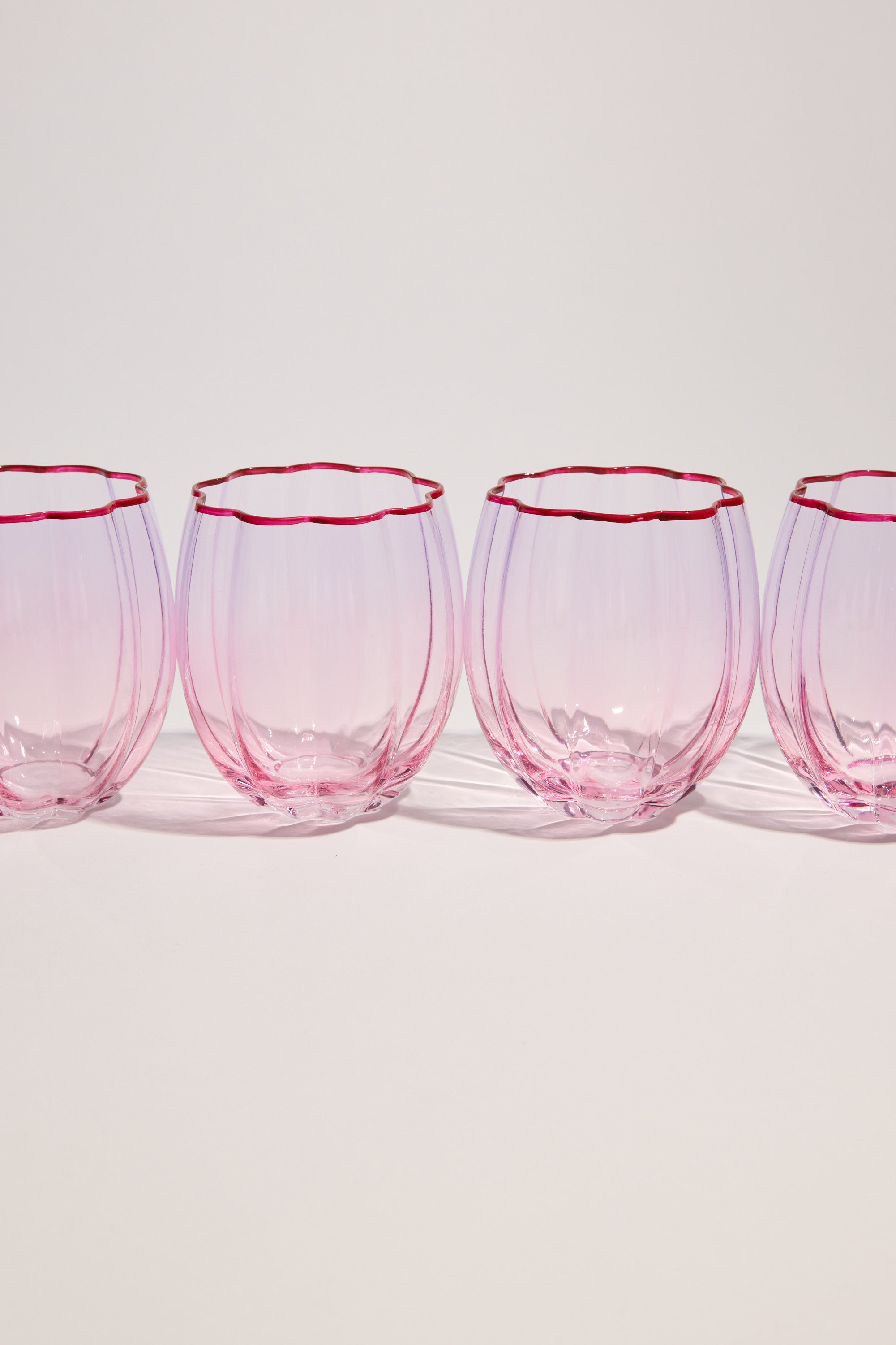 Homelab Petal Stemless Glass Set