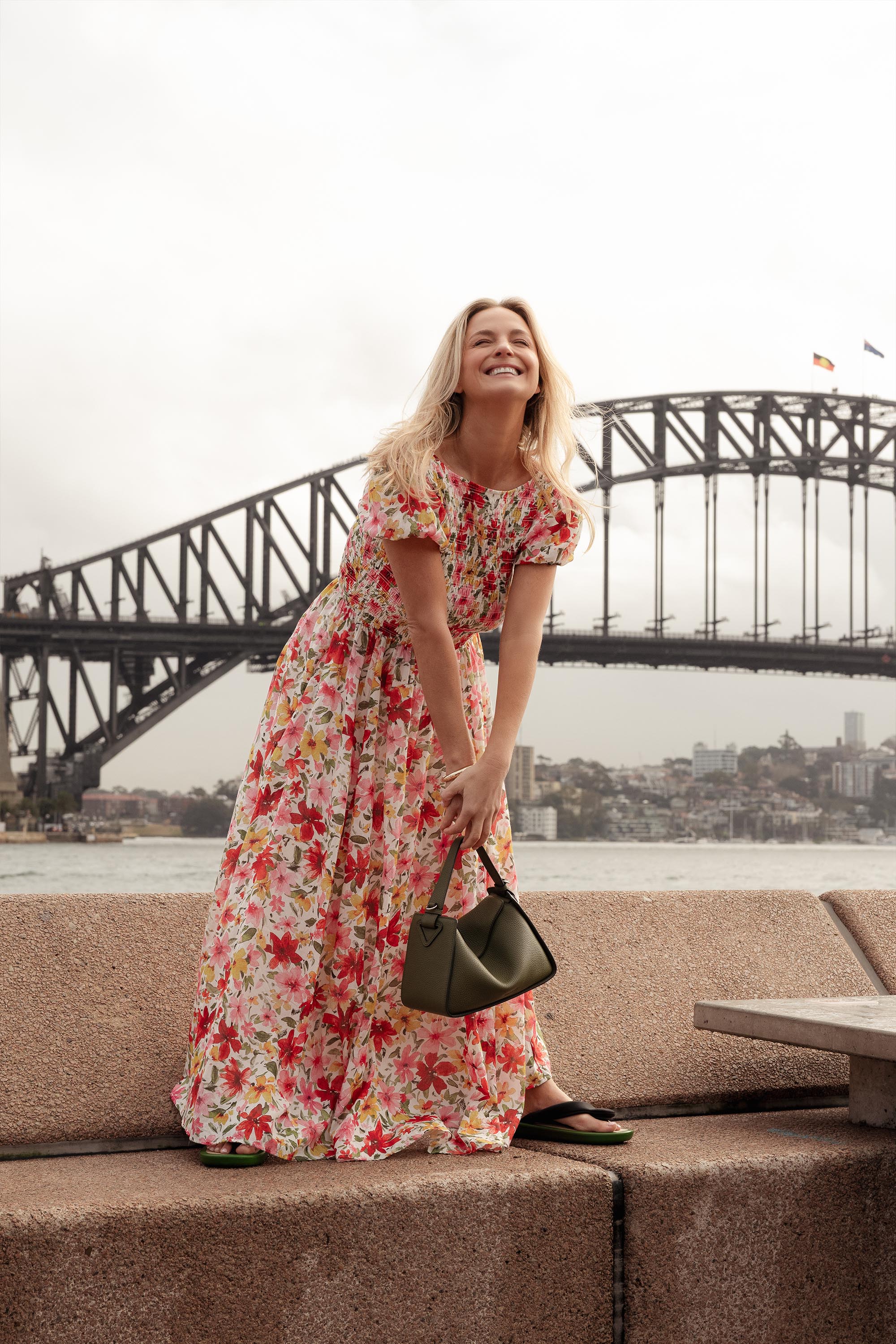 Shop Natalie Shirred Bodice Dress (Flowers from Sienna) Max