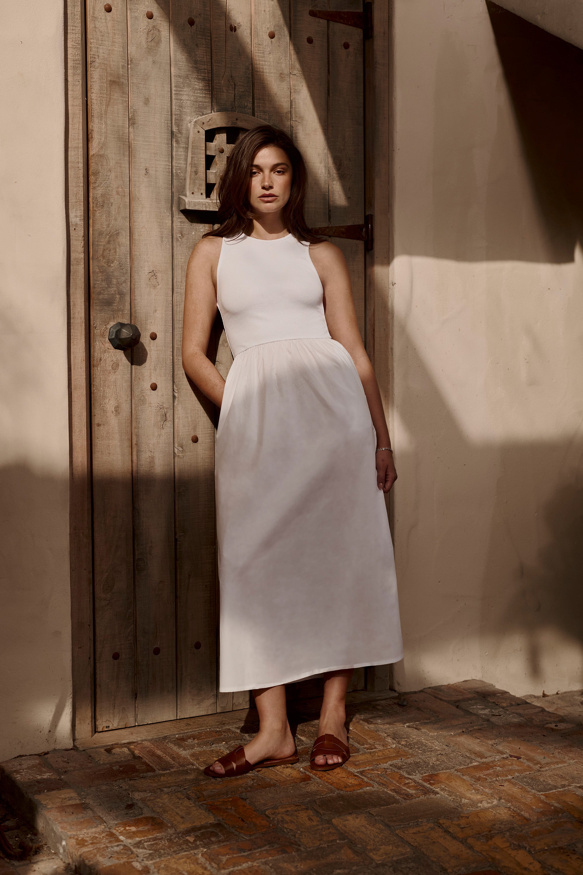 crochet maxi dress Marissa XSmall / Cream Its flowing silhouette and Size:6 drawers CHIFFON Blue Casual Dresses for