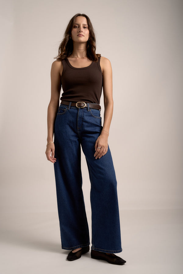 Sophie Organic Cotton Ribbed Tank