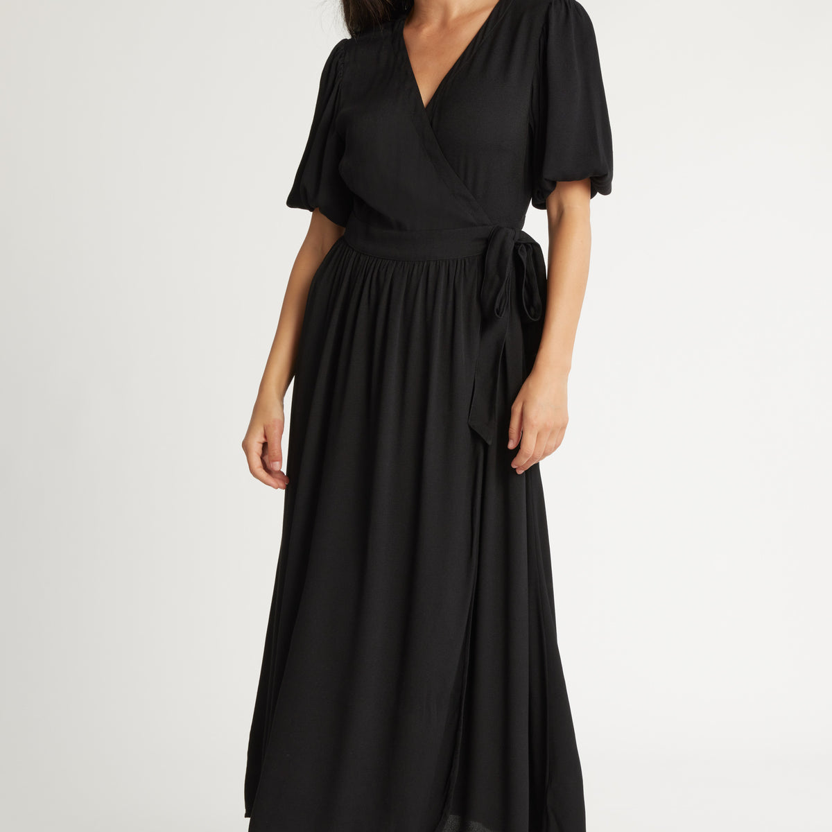 Shop The Perfect Wrap Dress (Black) | Max