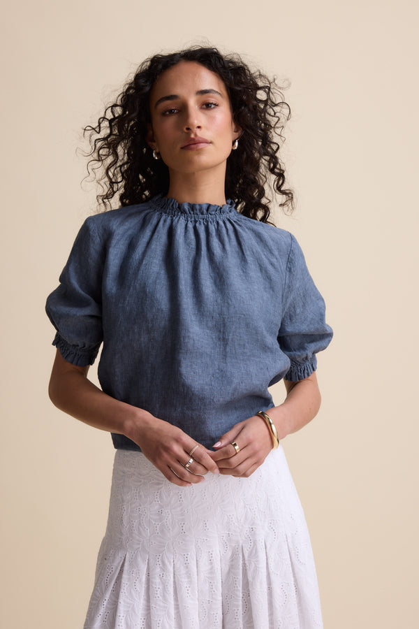 The Frill Detail Short Sleeve Blouse