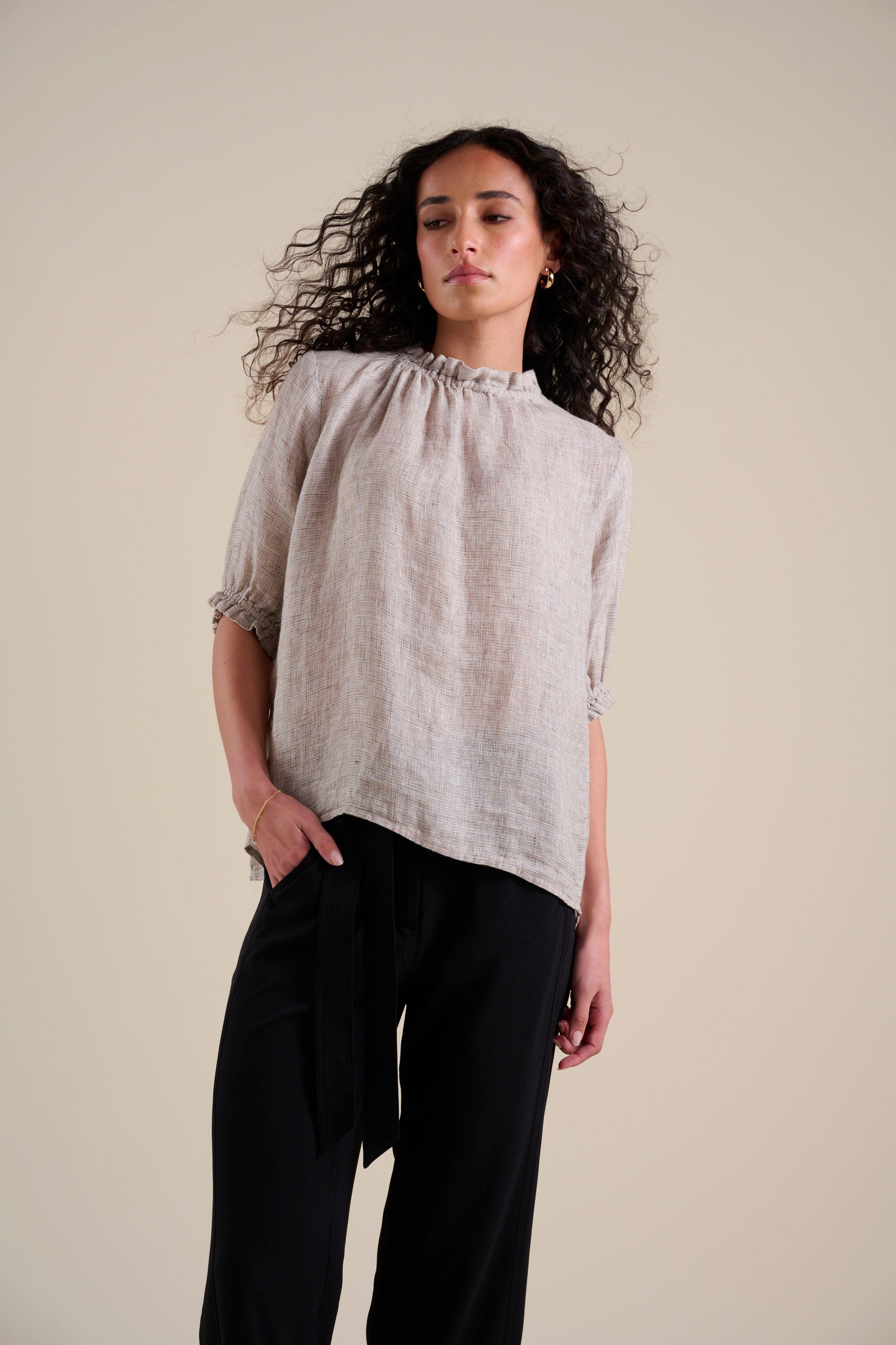 The Frill Detail SS Blouse