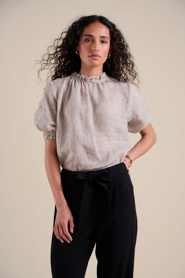 The Frill Detail Short Sleeve Blouse