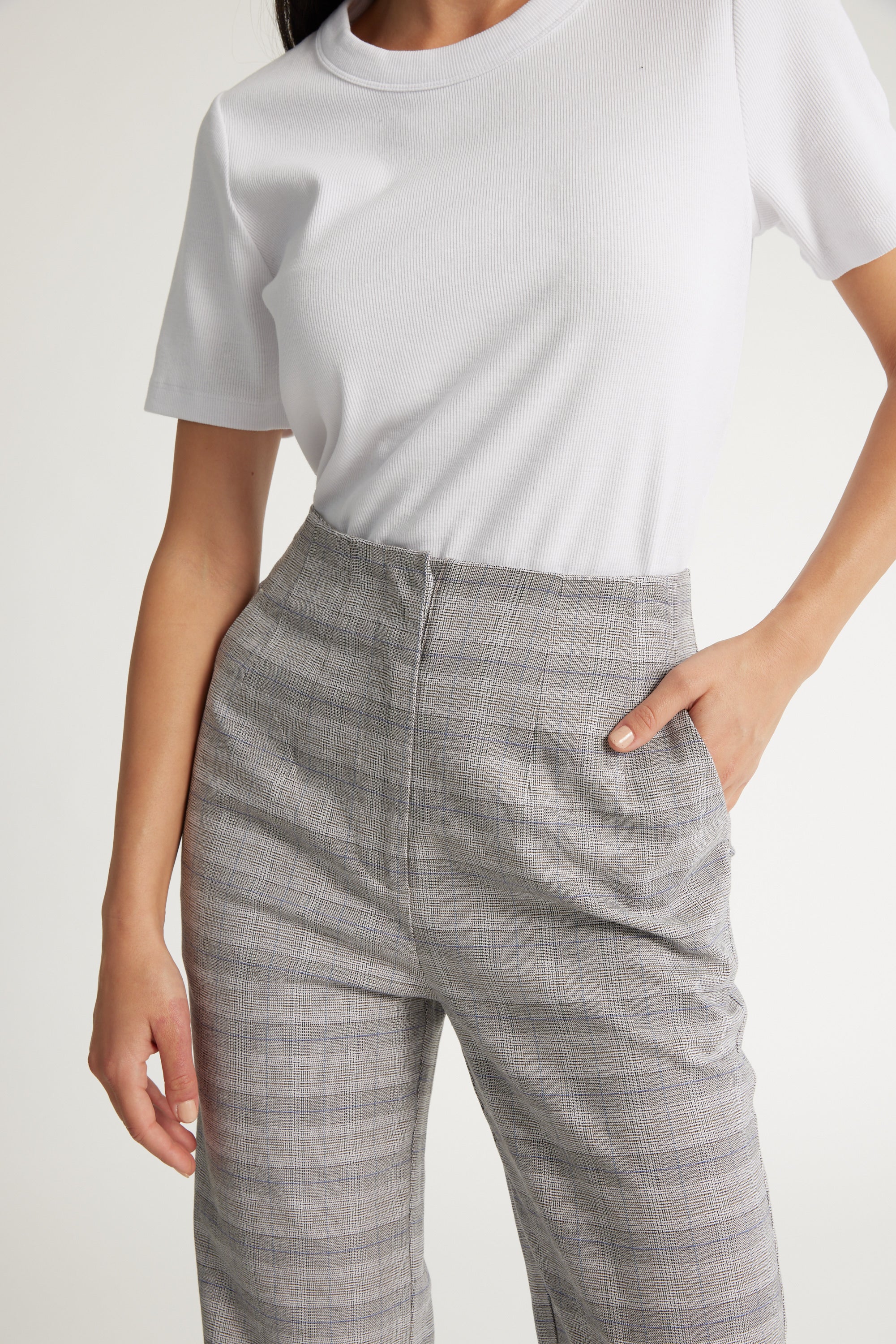 Shop Nyla Tapered Leg Pant (Check) | Max