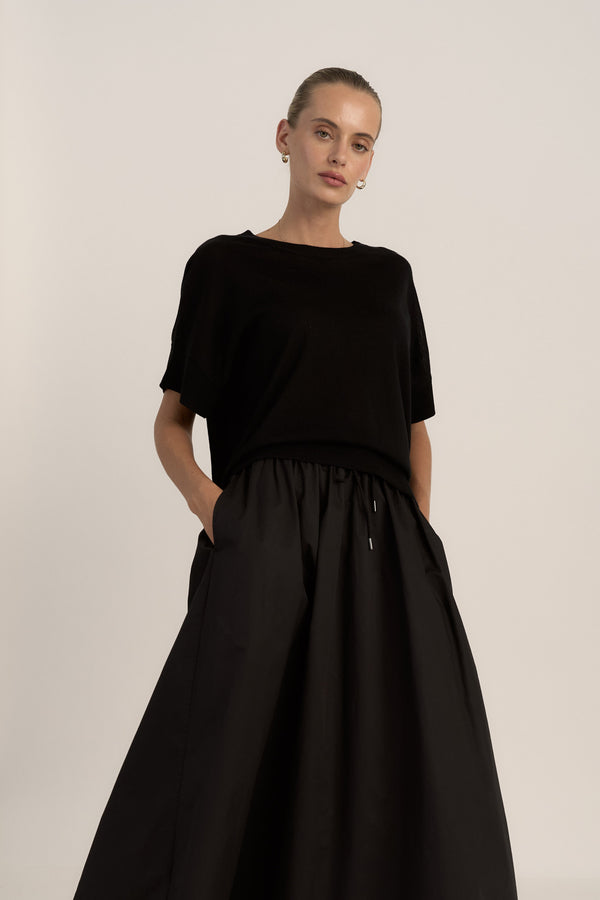 The Merino Silk Knit Tee