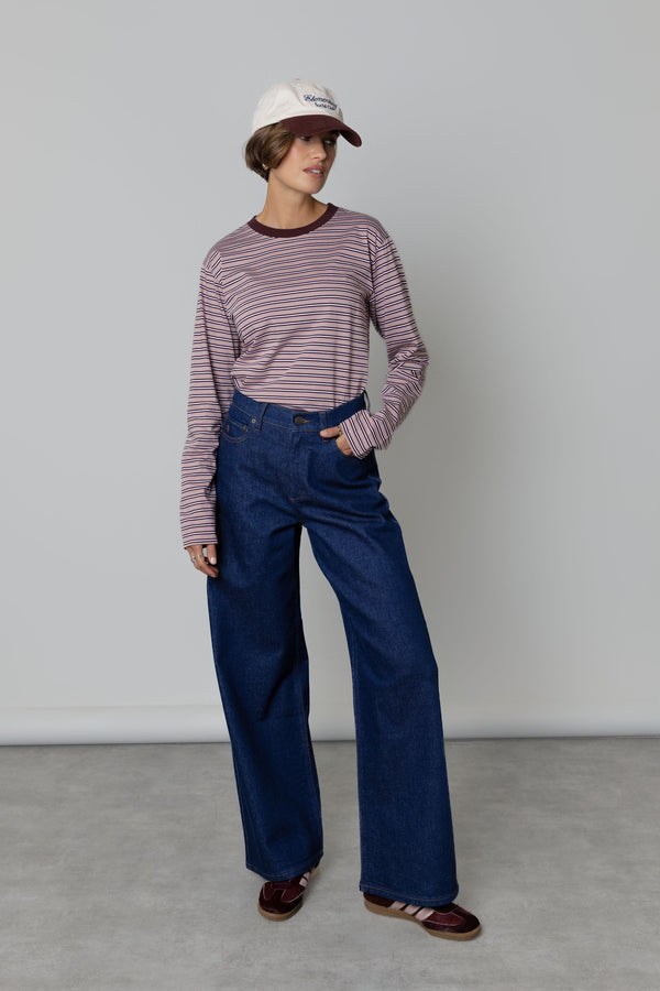 Carmen Long Sleeve Stripe Tee