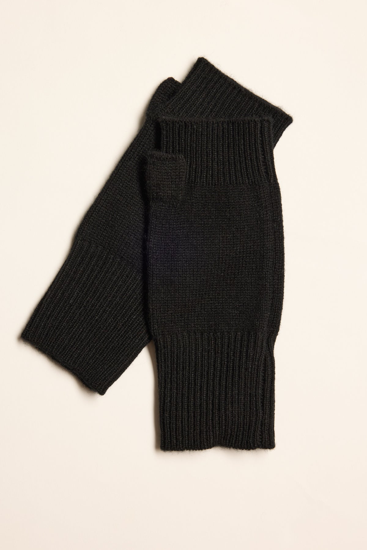 Shop Joyce Cashmere Blend Fingerless Gloves (Black) | Max