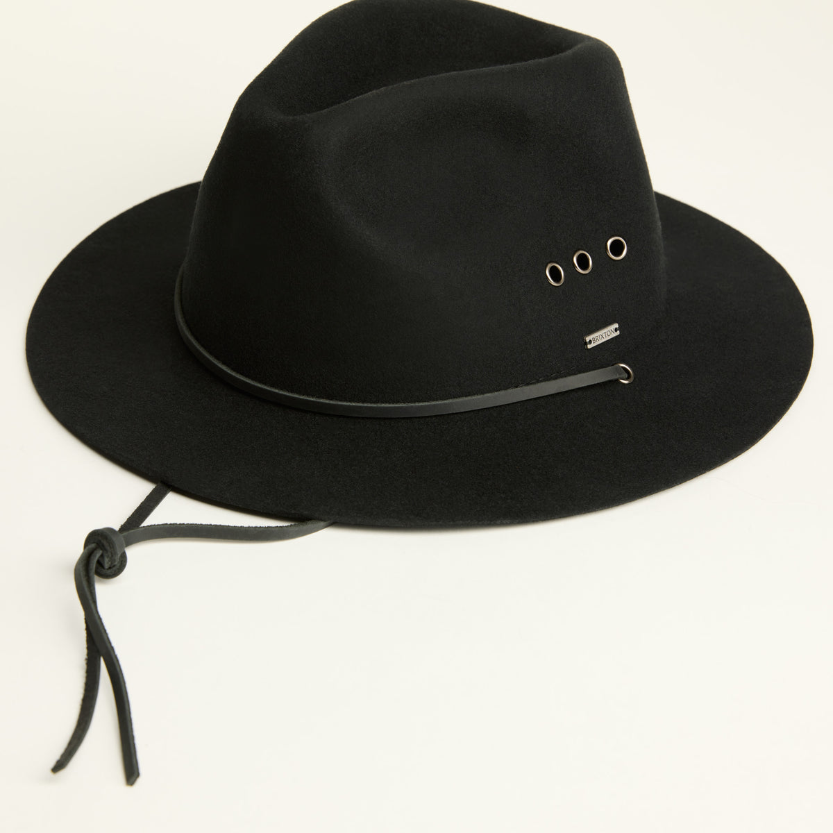 BRIXTON Wesley Fedora Wool Felt Hat Black XS NWOT Brixton Women main image 3