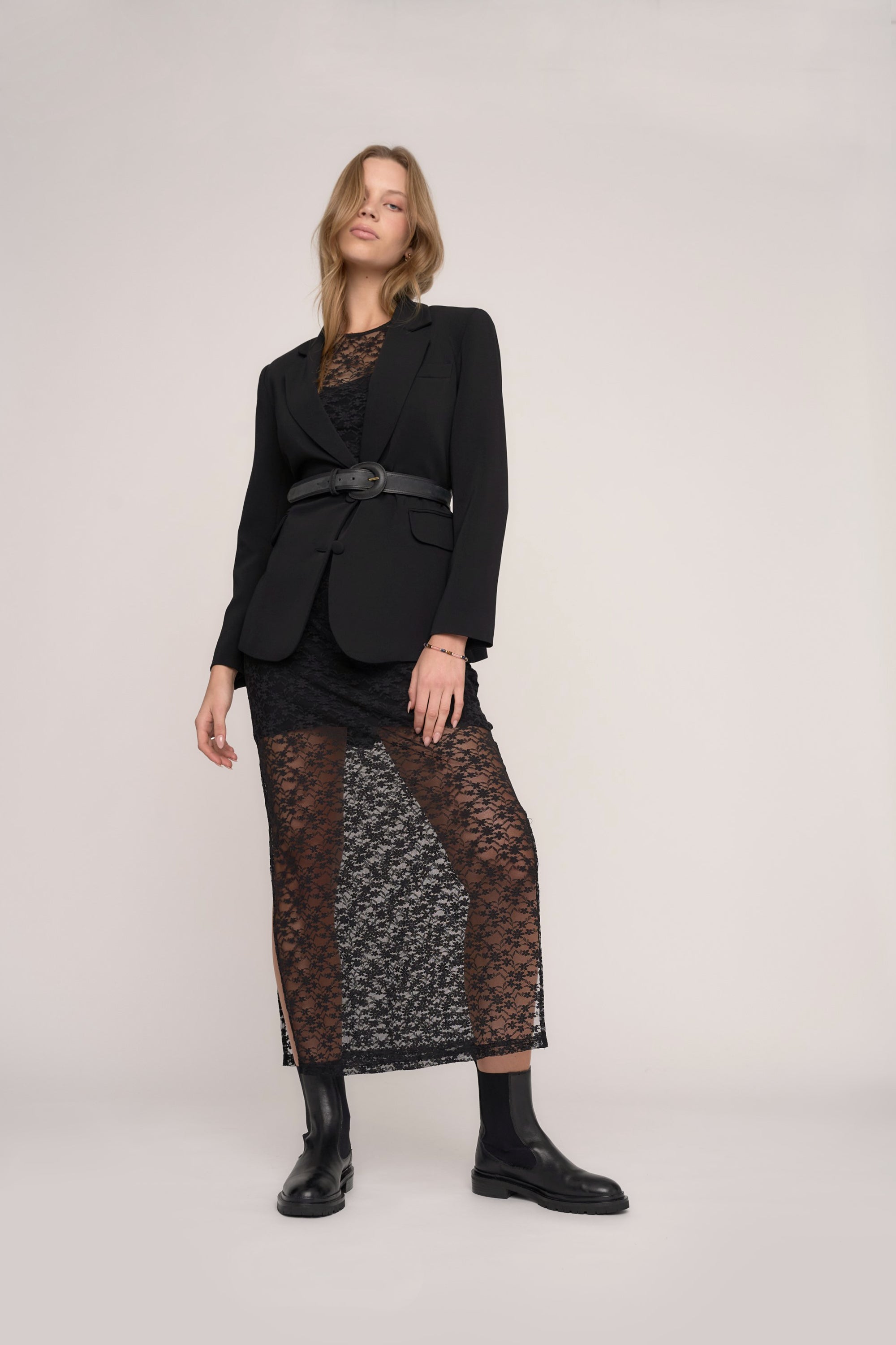 Shop Morgan Lace Dress (Black) | Max