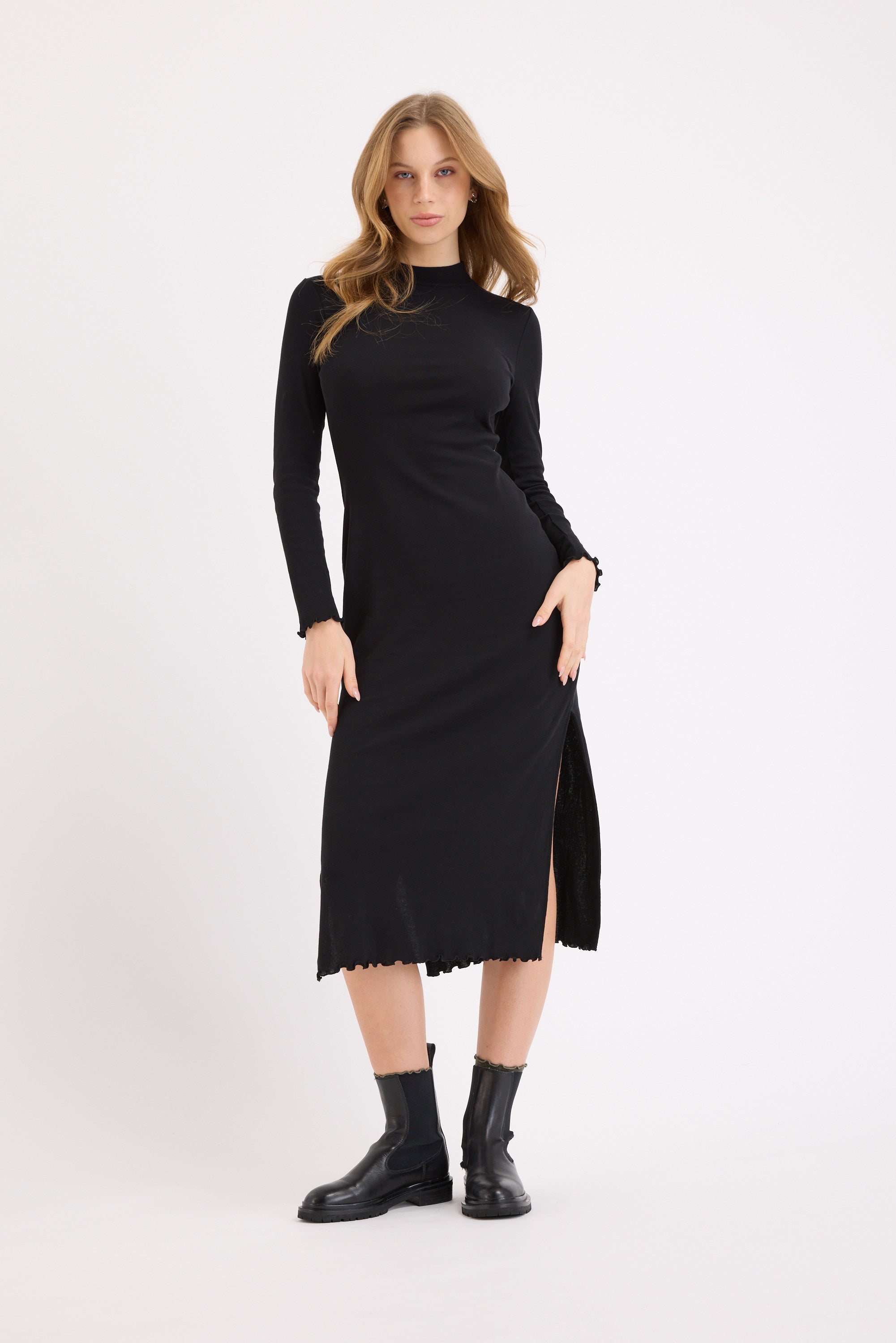 Shop Nichole High Neck Layering Dress (Black) | Max Shop Nichole High Neck Layering Dress (Black) | Max