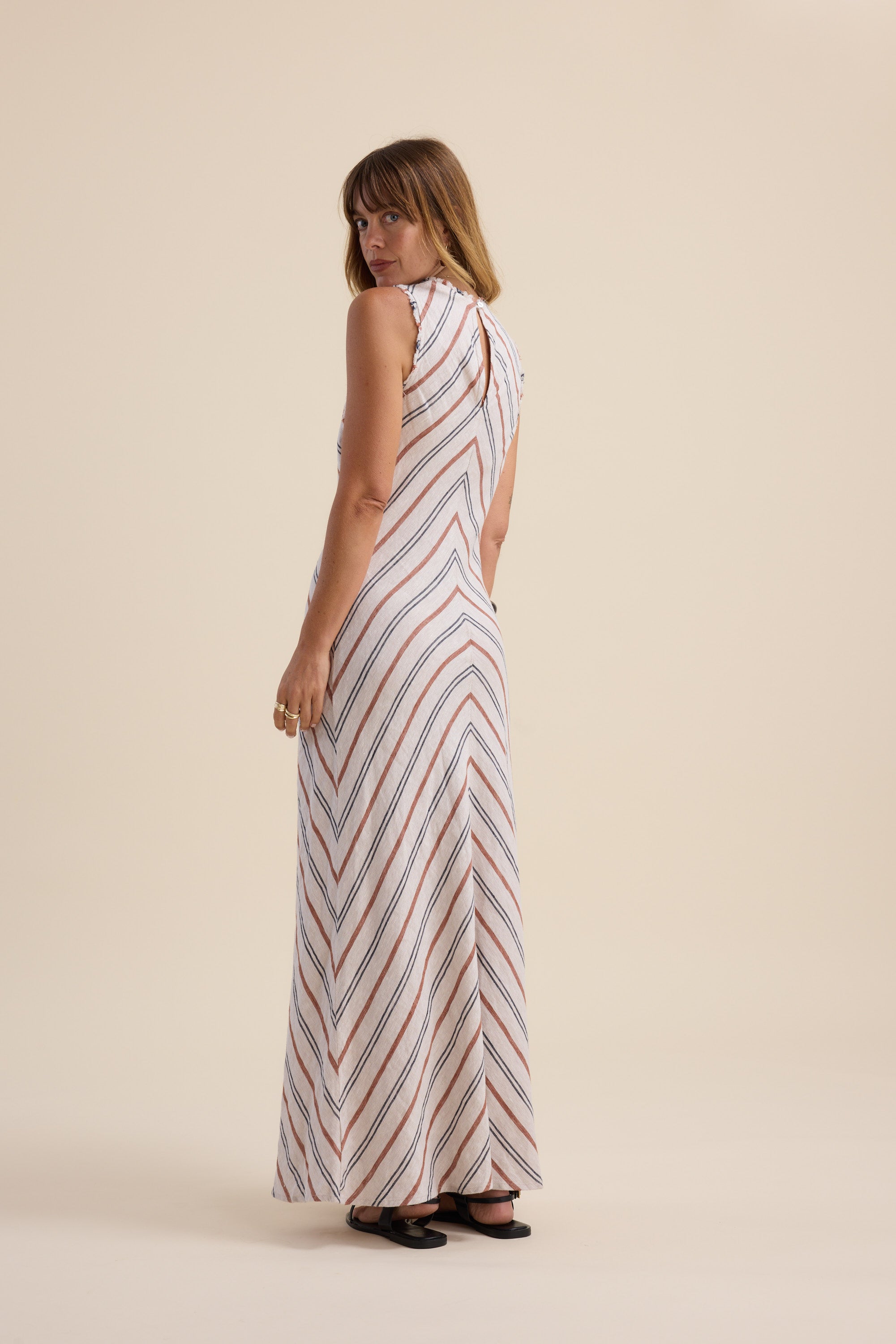 Shop Elementary Maui Striped Maxi Dress (Multi Stripe) | Elementary Shop Elementary Maui Striped Maxi Dress (Multi Stripe) | Elementary