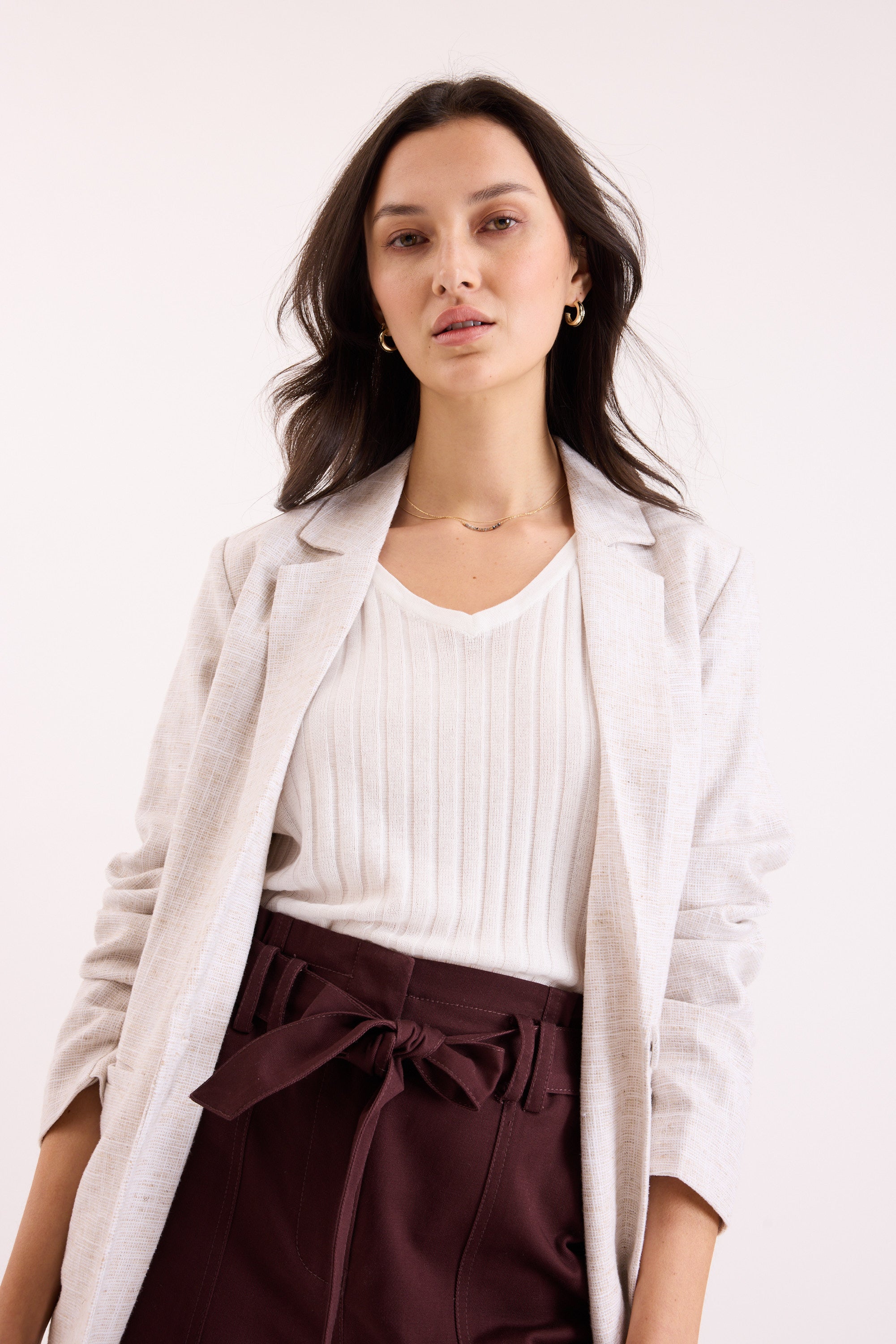 The V Neck Knitted Top