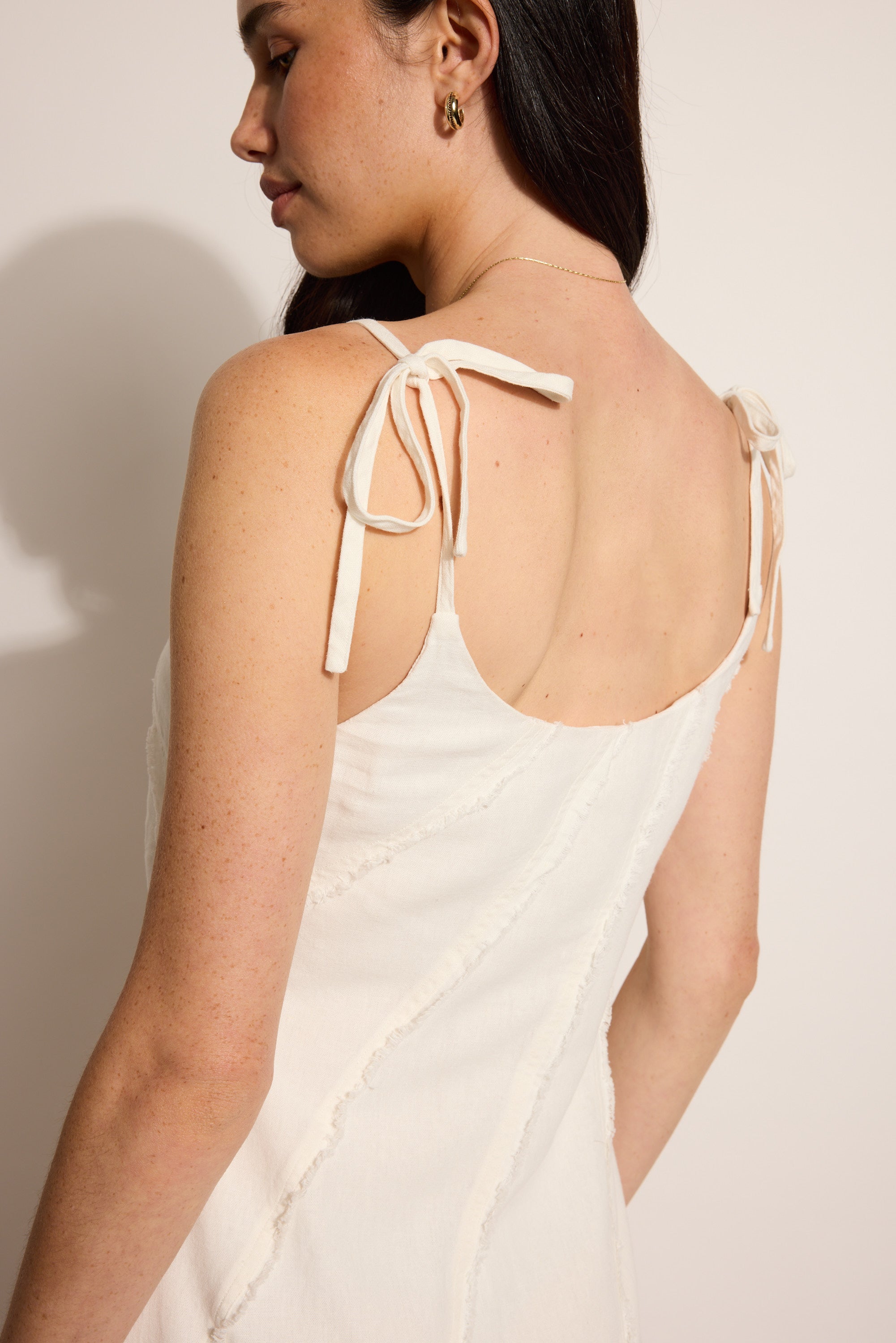 Shop Rosa Panel Detail Dress (Ivory) | Max Shop Rosa Panel Detail Dress (Ivory) | Max