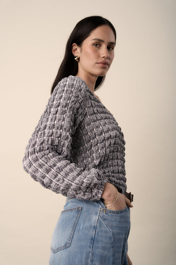Celly Textured Shell Top