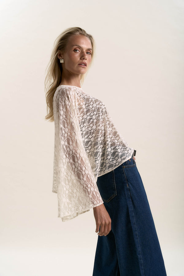 Bianca Lace Detail Top