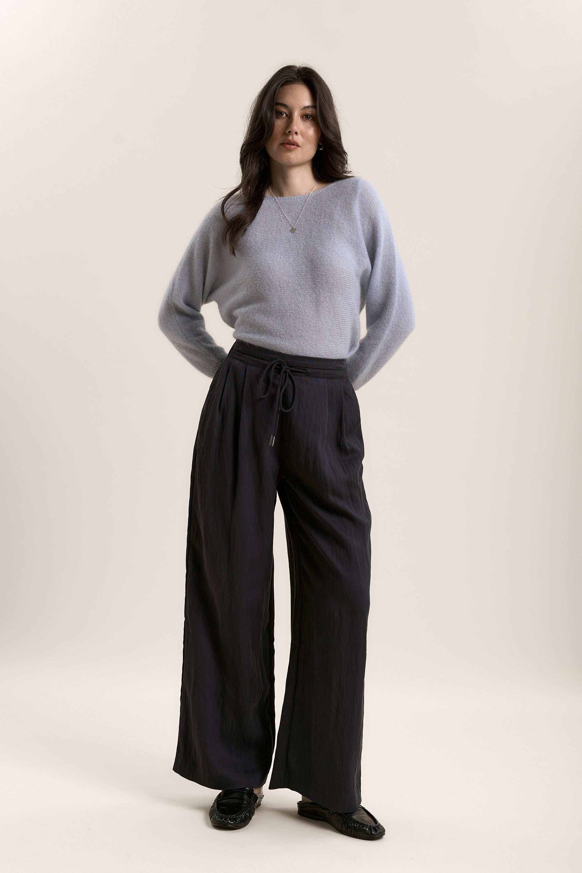 Shop Kaia Tie Detail Pant (Sapphire Night) | Max