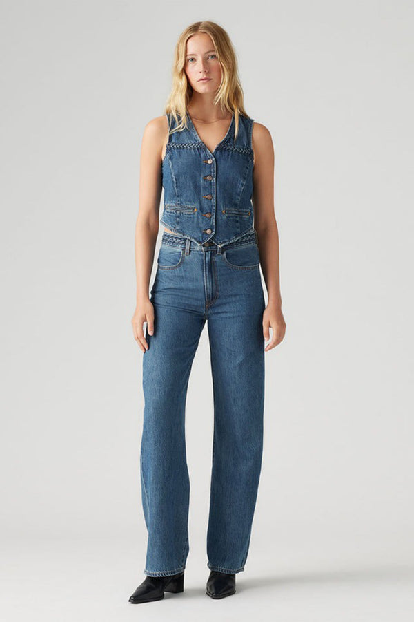 Levi's Ribcage Braided Wide Leg Jeans