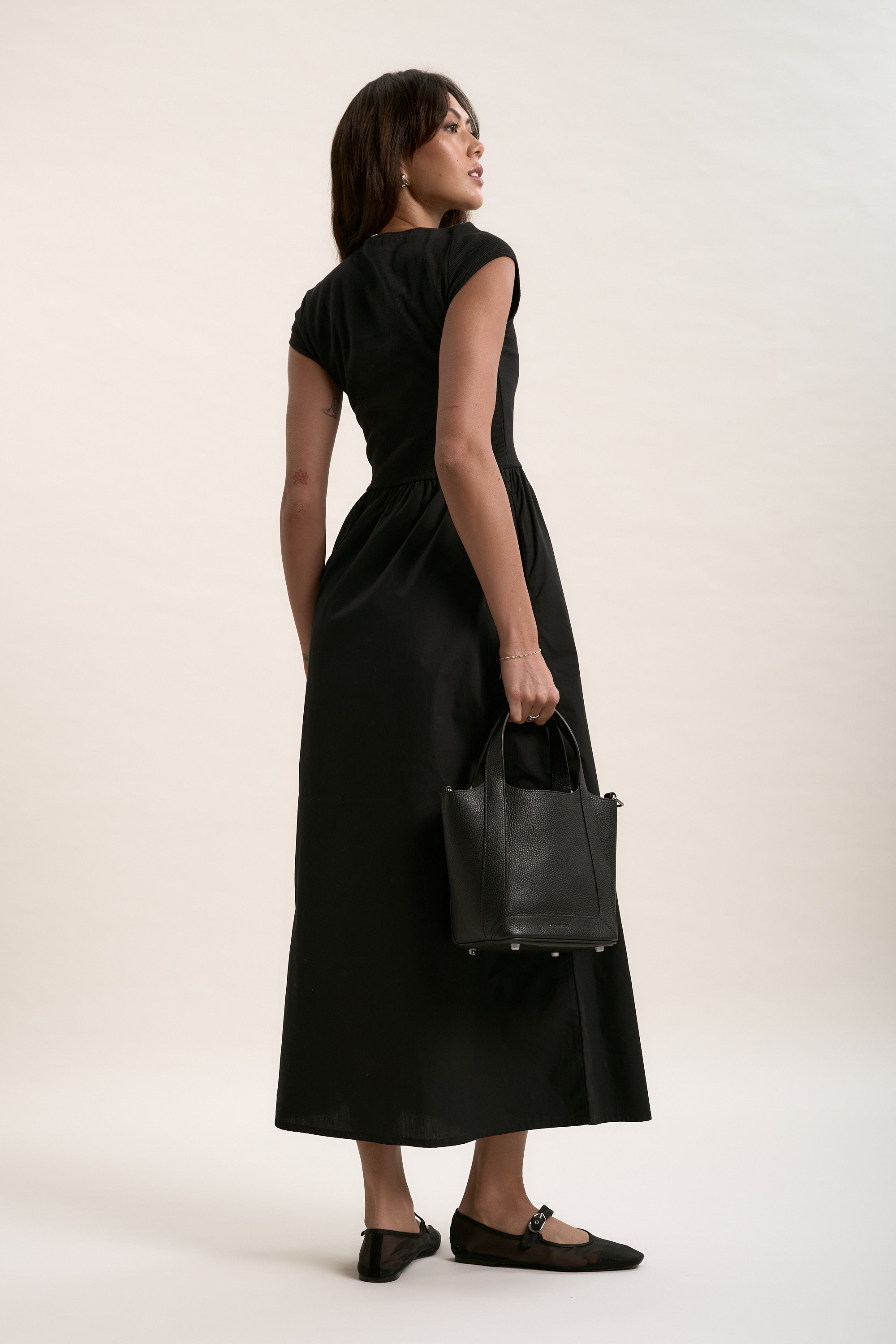 cap sleeve maxi dress black Shop The Cap Sleeve Dress (Black)
