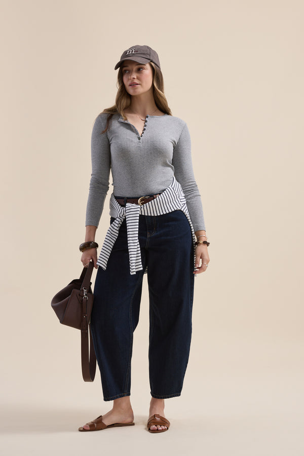 Elementary Ribbed Henley
