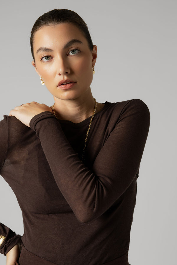 The Sheer Layering Crew Top