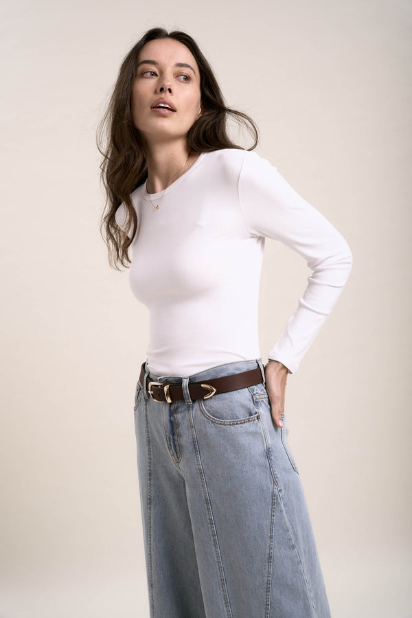 Elementary Basics Long Sleeve Rib Tee