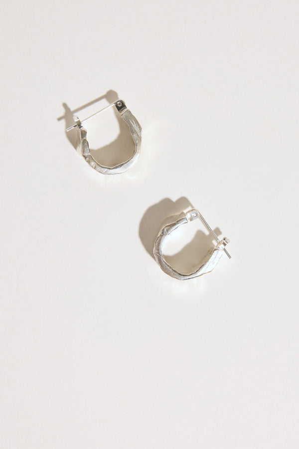 Love Winter Textured Hoops