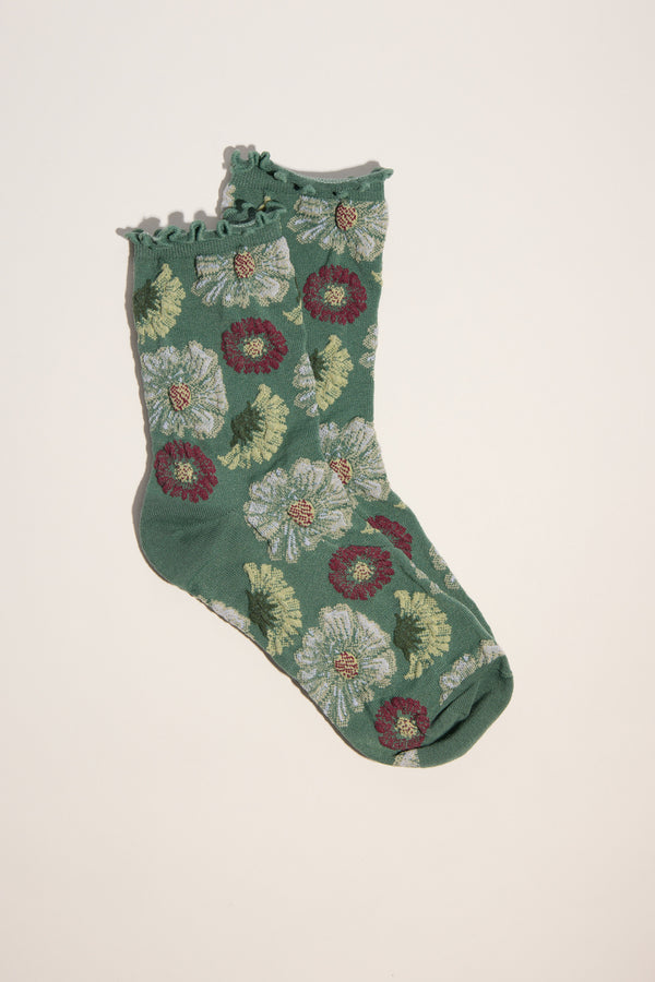 Athena Floral Crew Socks