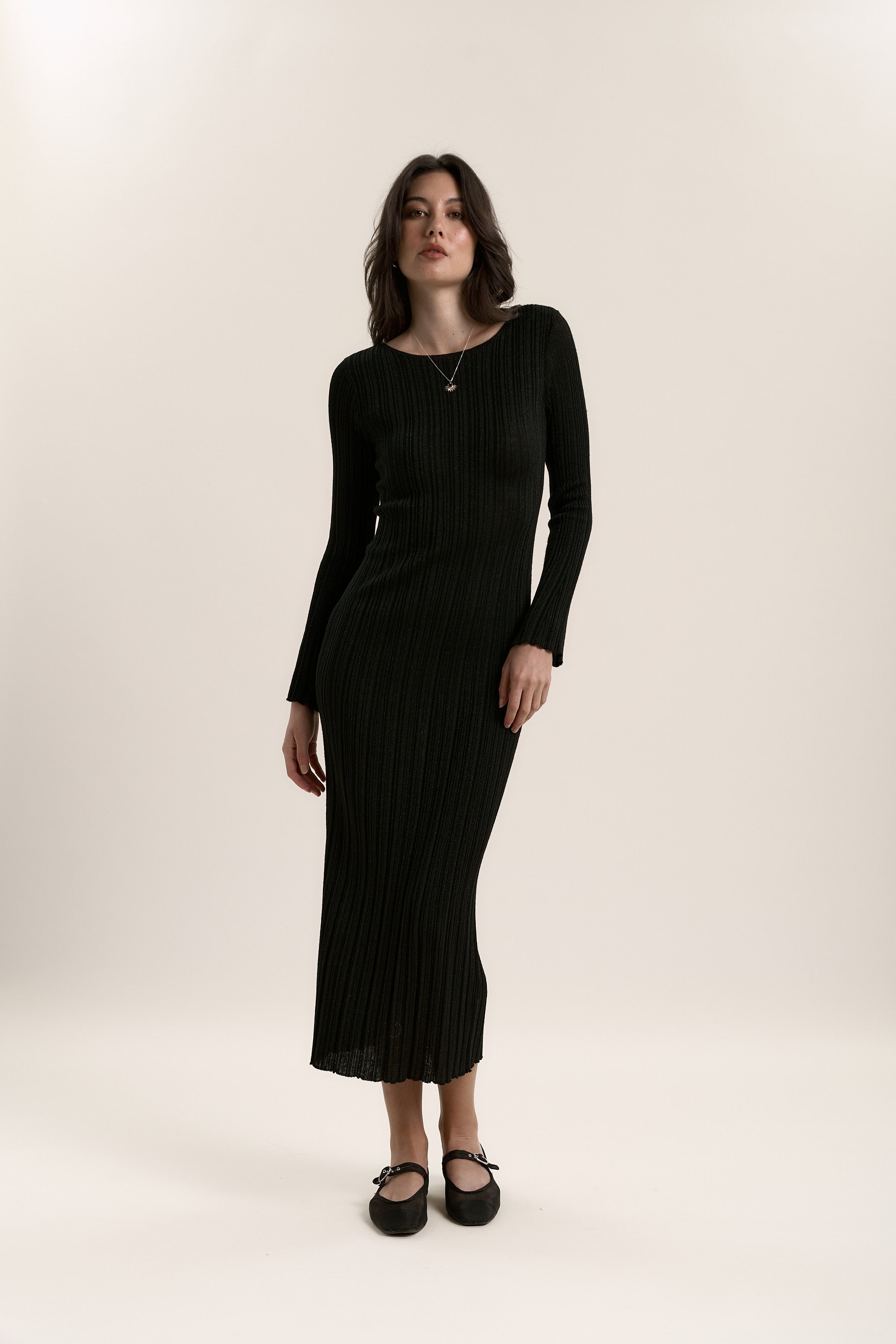 knit dress nz Shop Maya Merino (Black Lurex) 14/07/25