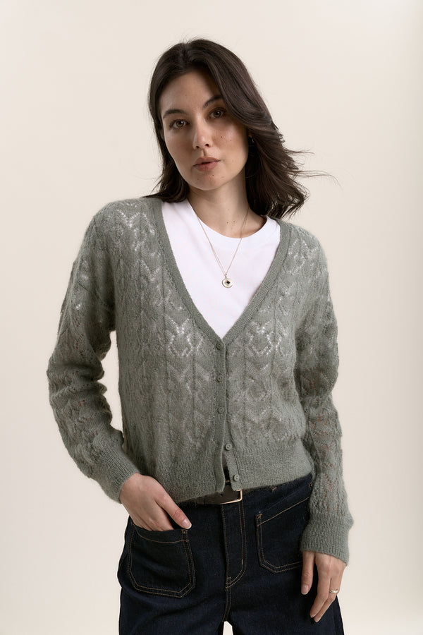 Lola Lace Knit Cardigan