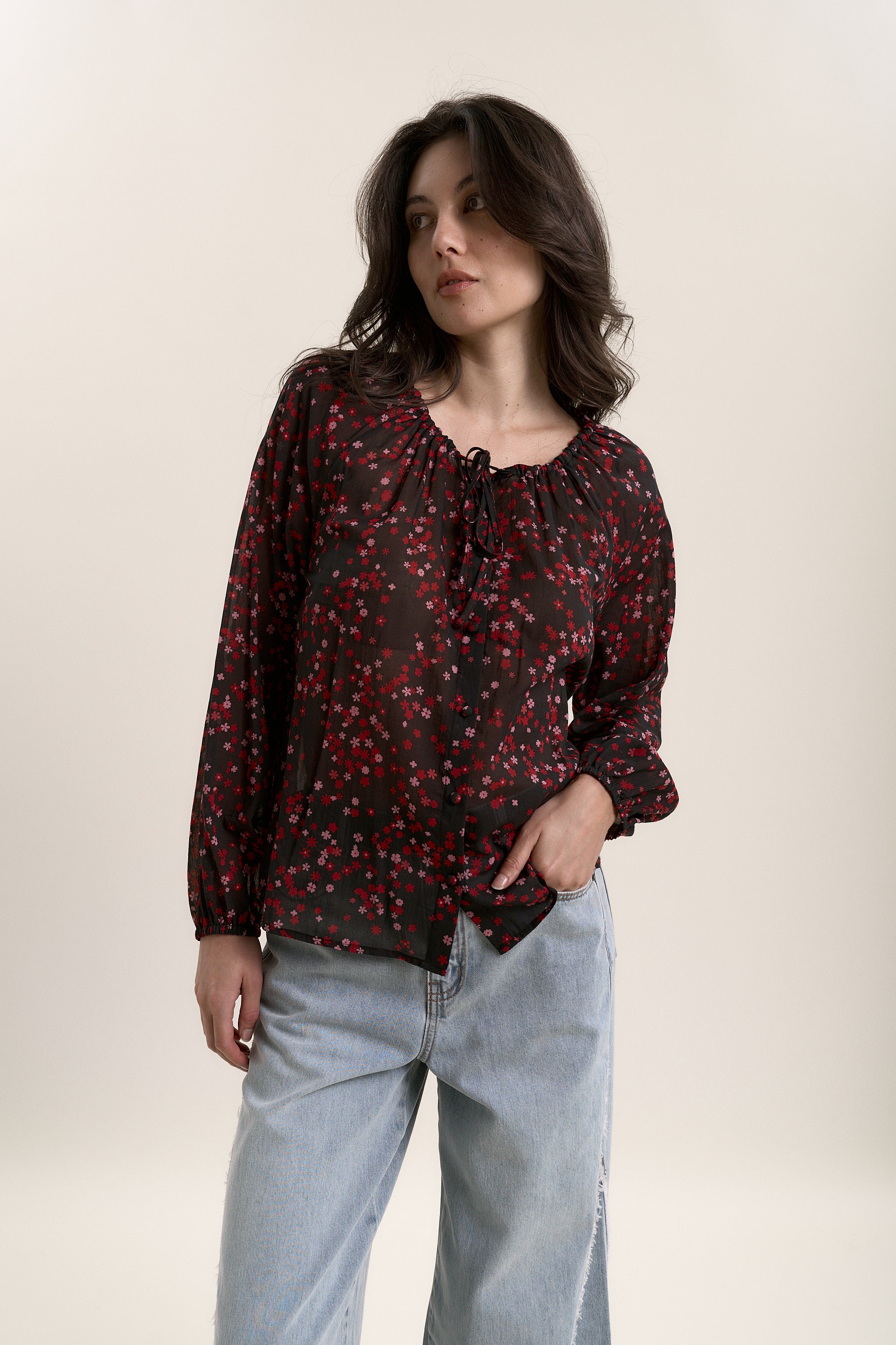 Annabelle Tie Neck Top