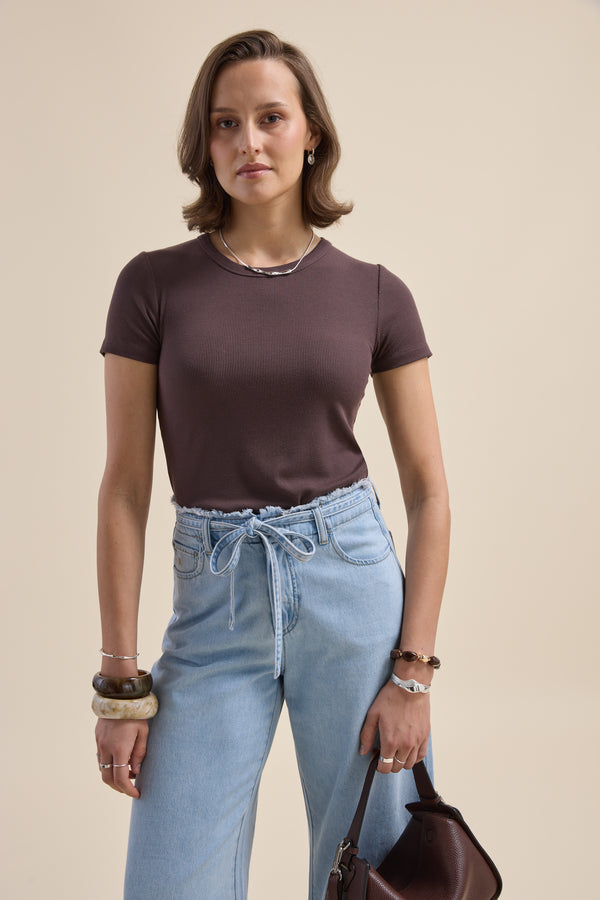 Elementary Basics Fitted Rib Tee