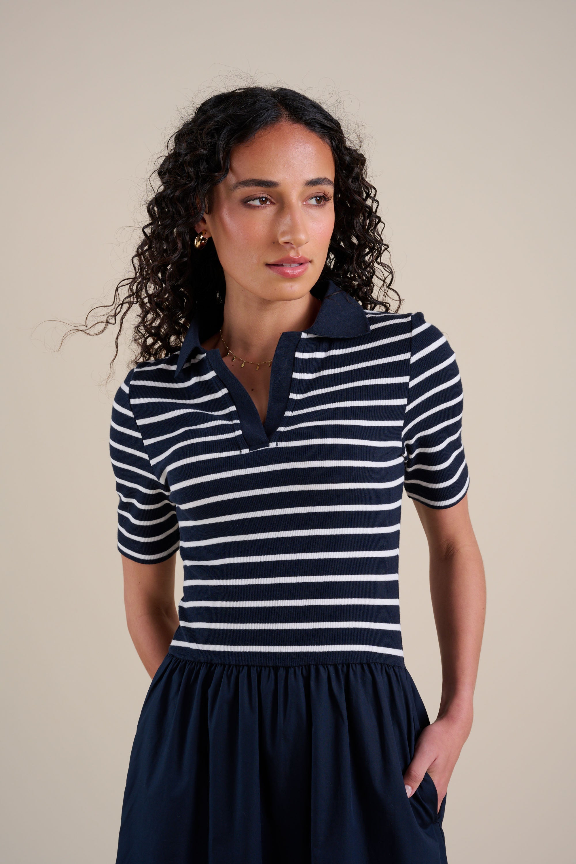 The Henley Detail Dress