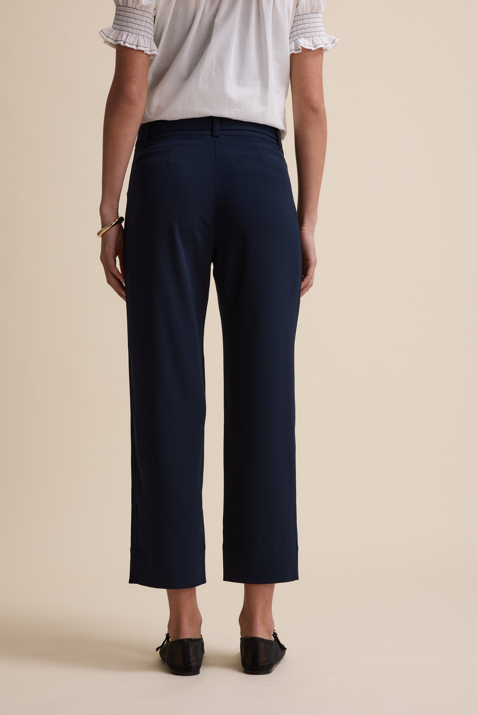 Shop The Easy Care Belted Pant (Forever Navy) | Max