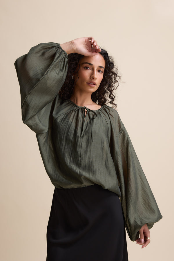 Abigail Tie Neck Blouse