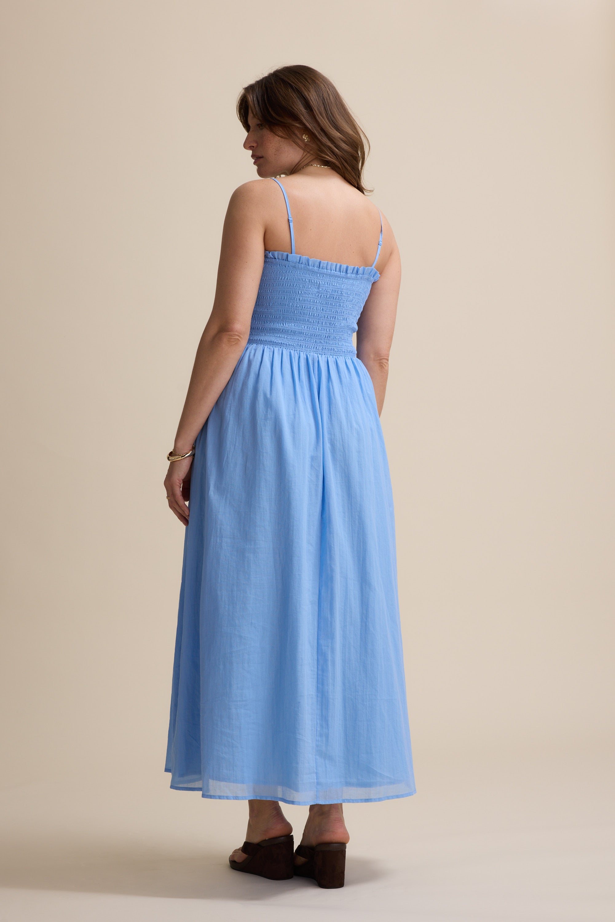 blue dress max Shop Addison (Ocean Blue) seam side pockets Gathered Color:FR ORCHID Something Blue for Bride, art-inspired clothing