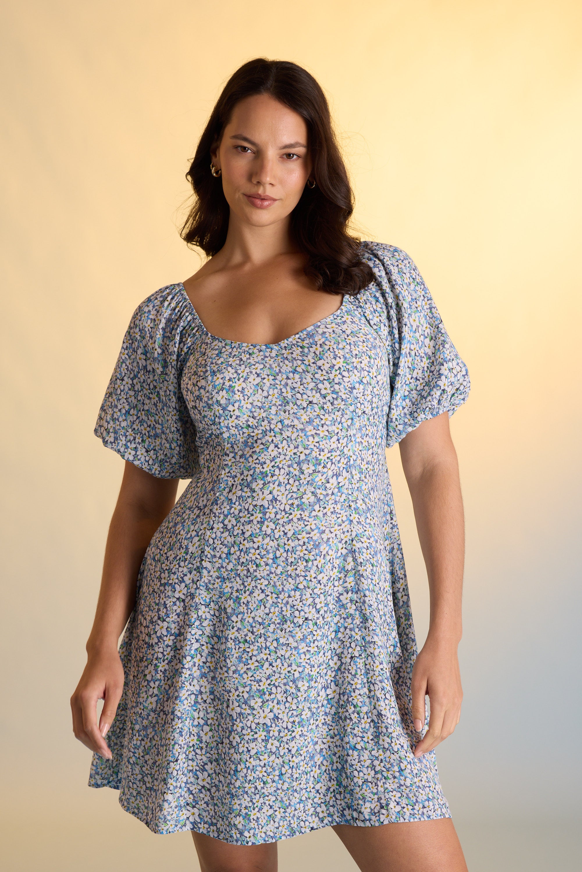 white christmas dresses Julie Mae Denim Mini Dress S / White