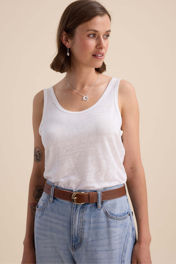 Elementary Linen Jersey Tank