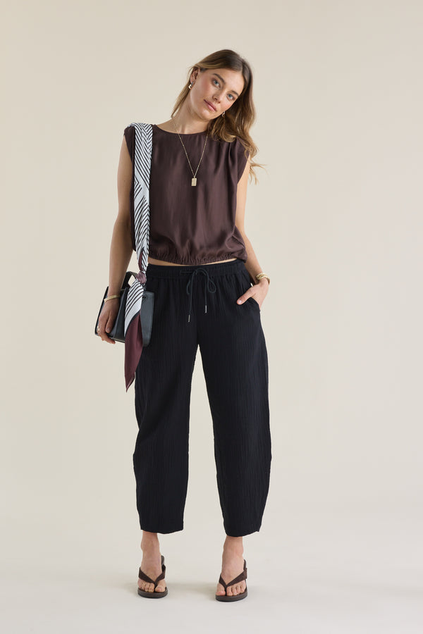 Elementary Textured Balloon Pant