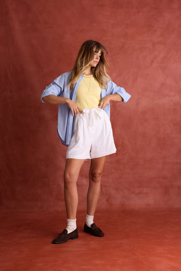 The Linen Studio Belted Short