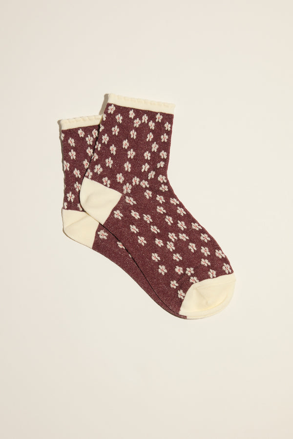 Charlie Textured Floral Socks