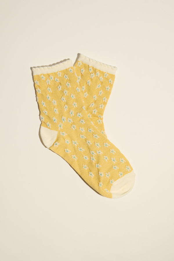 Charlie Textured Floral Socks