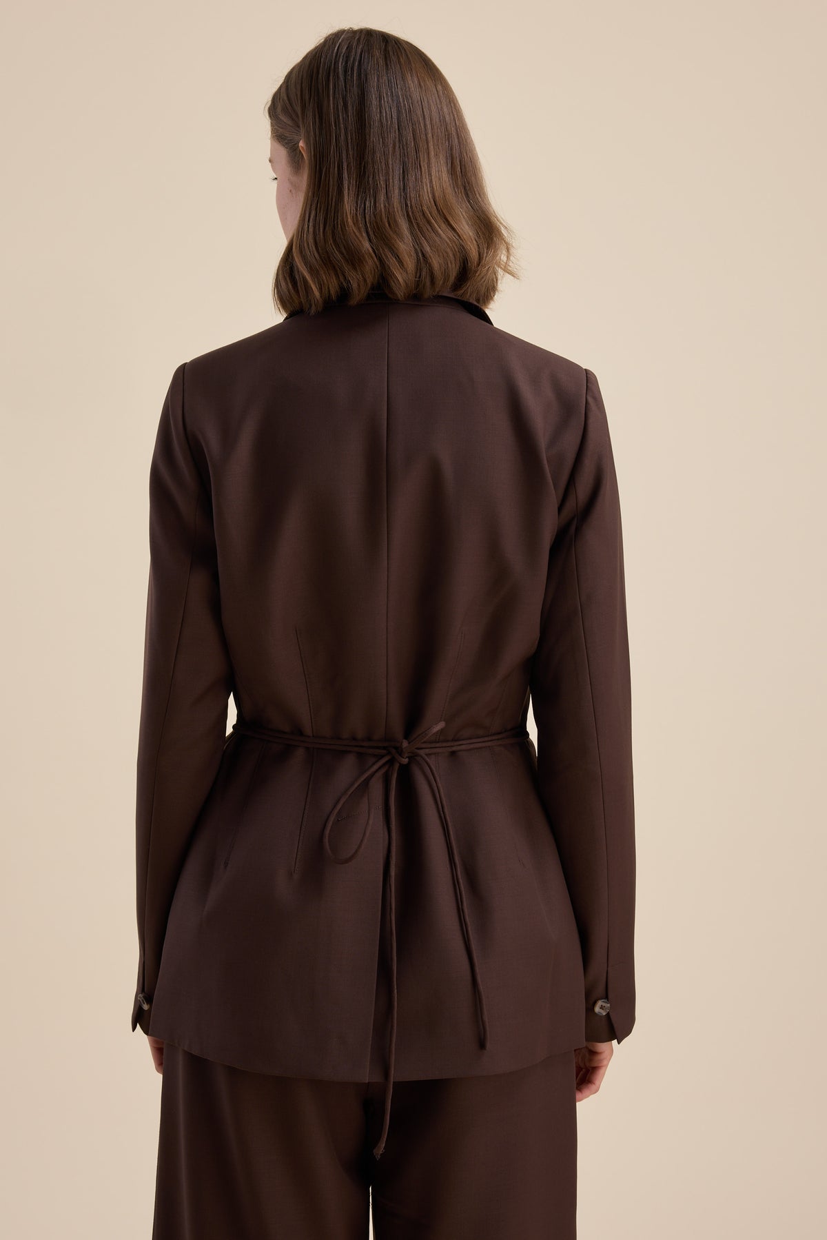 Shop The Tailored Wool Blend Blazer (Chocolate Chip) | Max