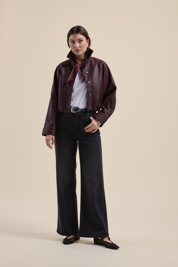 The Mid Rise Wide Leg Jeans